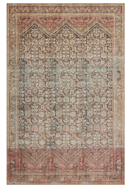 Loloi Loren Collection LQ-17 Charcoal/Multi 3'-6" x 5'-6" Accent Rug
