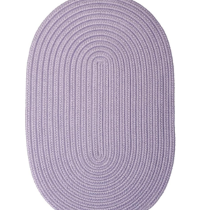 Colonial Mills “Murray” Braided Oval Rug — 8′ x 11′ - Amethyst