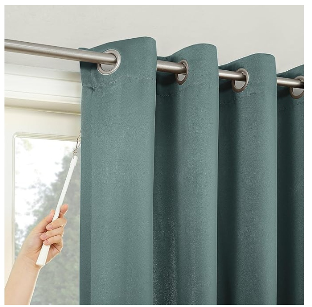Sun Zero Easton Extra-Wide Blackout Grommet Curtain Panel 100" x 84" - Image 2