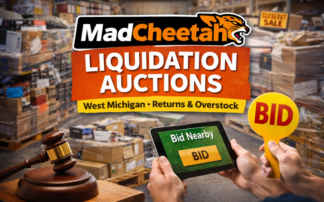 MadCheetah Liquidation Auction House: How It Works in West Michigan – Grand Rapids, Holland, Sturgis