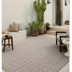 Z **SOLD** Loloi Amber Lewis Topanga Collection Natural/Bone 7'-10" x 10', Indoor Outdoor Area Rug
