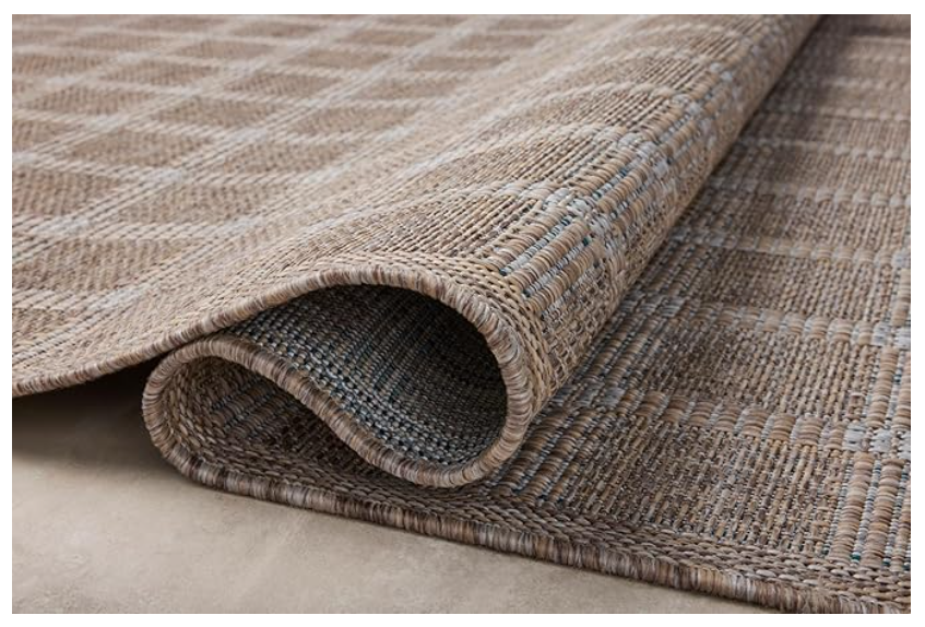 Z **SOLD** Loloi Amber Lewis Topanga Collection Natural/Bone 7'-10" x 10', Indoor Outdoor Area Rug - Image 2