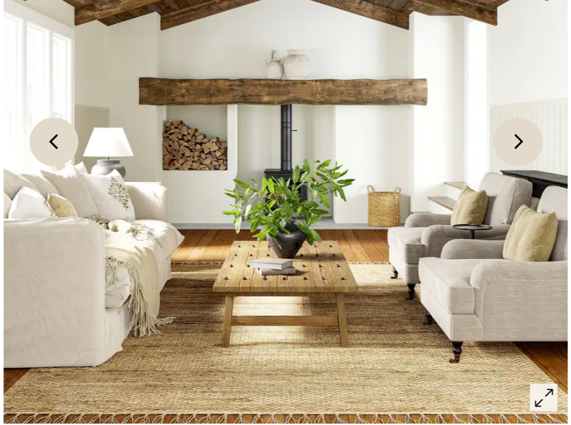 Z **SOLD** Lauren Liess Casual Jute Tassel Area Rug, 8x10, Natural