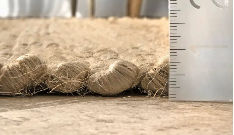 Z **SOLD** Lauren Liess Casual Jute Tassel Area Rug, 8x10, Natural - Image 2