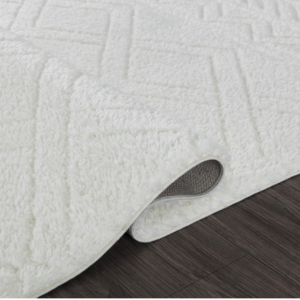 Pasargad Home Turkish Shaggy Design Power-Loomed Grey/Ivory Abstract Area Rug- 9' 8'' X 13' 1''