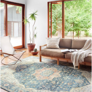 Z **SOLD** Loloi II Skye Collection SKY-12 Ocean/Multi 7'-6" x 9'-6" Area Rug