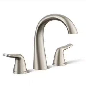KOHLER Easmor 8 in. Widespread Double Handle Bathroom Faucet in Vibrant Brushed Nickel