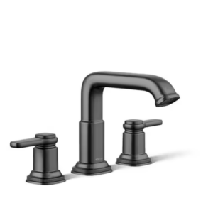 KOHLER Numista 8 in. Widespread Double Handle Bathroom Faucet in Matte Black