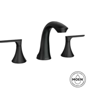 MOEN Findlay 8 in. Widespread 2-Handle Bathroom Faucet in Matte Black (Valve Included)148