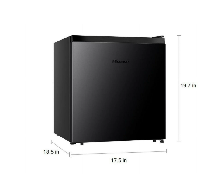 Z **SOLD** Hisense 1.6 Cu ft Single Door Mini Fridge, Black, Energy Star - Image 2