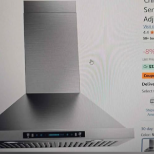Z **SOLD** NEW - iKTCH 36" Wall Mount Tange Hood 900 CFM Ducted/Ductless Stainless Steel - Gesture Sensing