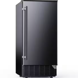 Z **SOLD** EUHOMY 15 in. 80 lbs. /24H Freestanding/Built-in Full Size Cubes Ice Maker in Black