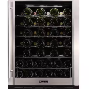 Z **SOLD** Magic Chef 23.4 in 50 Bottle Wine Cooler in Stainless Steel - New