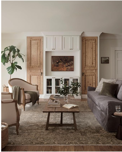 Loloi Magnolia Home by Joanna Gaines Junie Collection JUE-06 Lagoon/Natural 7'-10" x 7'-10", .38" Pile Height - Image 2