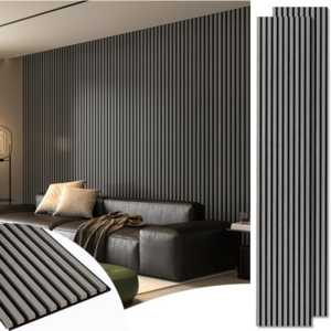 Z **SOLD** Art3d 2-Pack 108" x 12" Acoustic Wood Panels for Wall, Soundproof