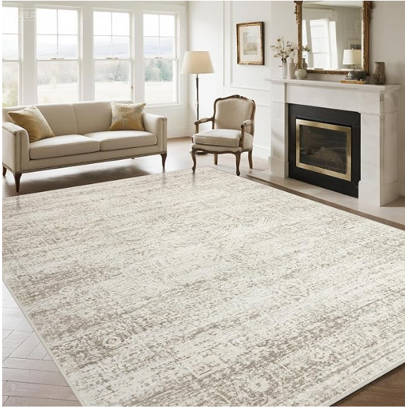Z **SOLD** SRUGN Washable Rugs 9x12 Area Rugs for Living Room,Rugs for Bedroom, Large Carpets,Ultra Soft Faux Wool