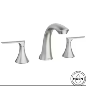 MOEN Findlay 8 in. Widespread 2-Handle Bathroom Faucet in Spot Resist Brushed Nickel (Valve Included)
