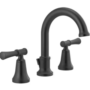 Delta Chamberlain 8 in. Widespread 2-Handle Bathroom Faucet in Matte Black