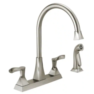 Z **SOLD** Delta Everly 2-Handle Standard Kitchen Faucet with Spray in Stainless