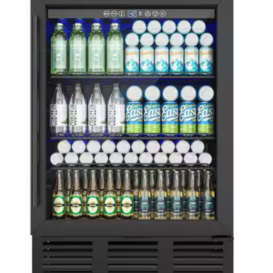 EUHOMY 24 in. Single Zone 180-Cans Undercounter Freestanding/Built-in Beverage and Wine