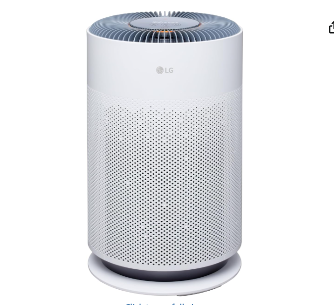 LG PuriCare 360 Air Purifiers for Home, Large and Small Room, Bedroom, Up to 2,059 ft² in 1 Hr with NanoFiber True HEPA Filter, 360 Degrees of Filtration, WiFi, Air Quality Monitor, Low Noise