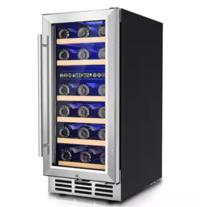 NEW SIMZLIFE 15 in. Dual Zone 30-Wine Bottles Wine Cooler