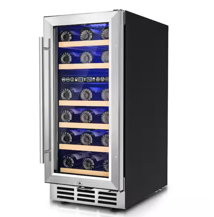 NEW SIMZLIFE 15 in. Dual Zone 30-Wine Bottles Wine Cooler