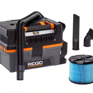 RIDGID 3 Gal. 18V Cordless Handheld NXT Shop Vacuum HD0318 Wet Dry Vac (Vac Only) with Filter, Expandable Hose and Accessories