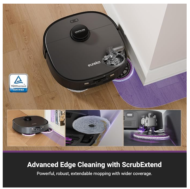 Eureka J15 Ultra Self Emptying Robot Vacuum, 19,000 Pa Suction, Flex-Arm Design - Image 3