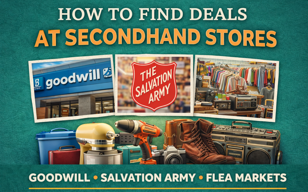 How to Find Real Deals at Secondhand Stores, Goodwill, Salvation Army, and Flea Markets
